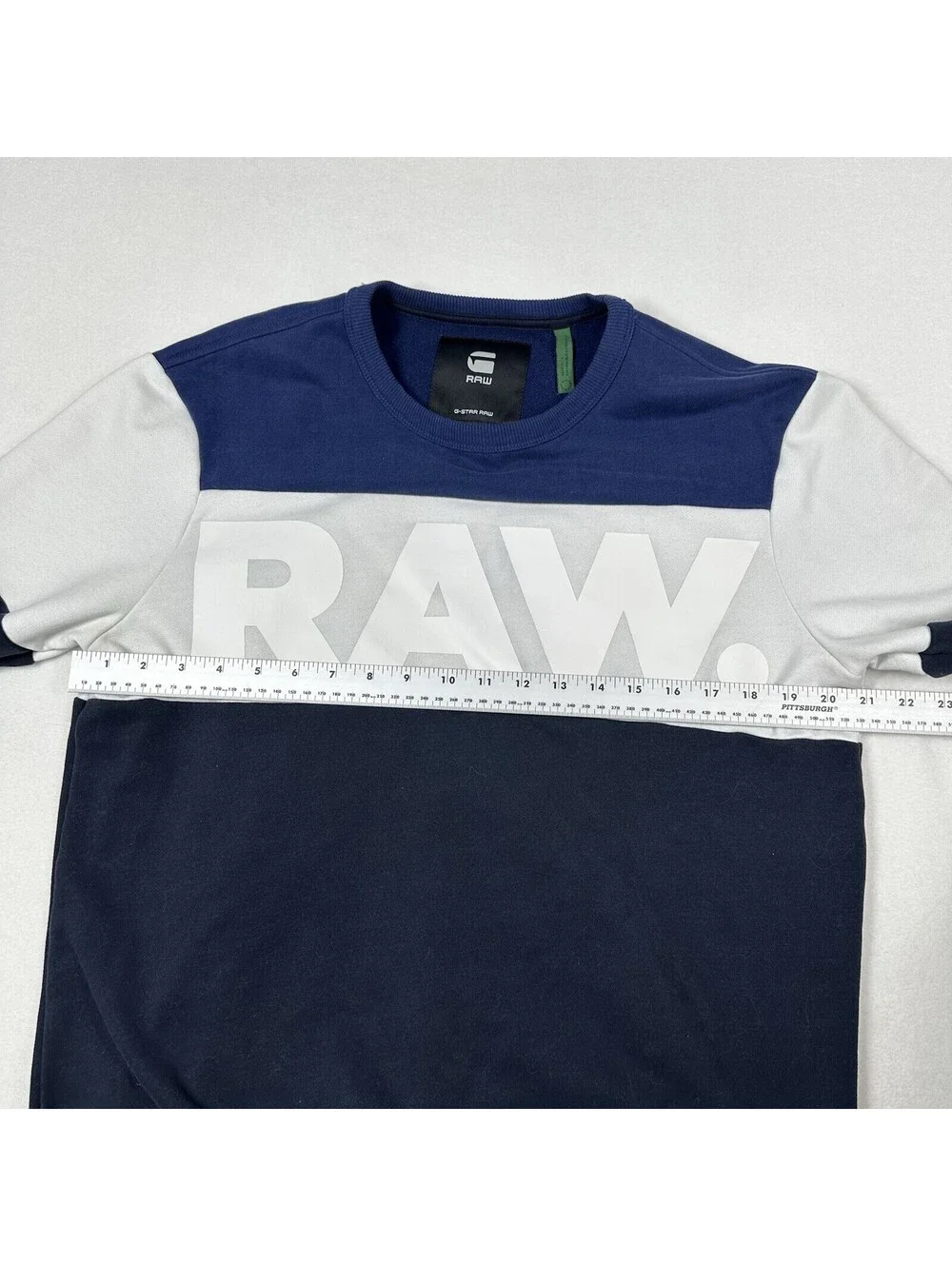 G-Star Raw Crewneck Sweatshirt Size Large Multicolor Logo Spell Out